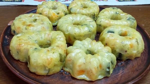 Овощные мини-запеканки с кабачками